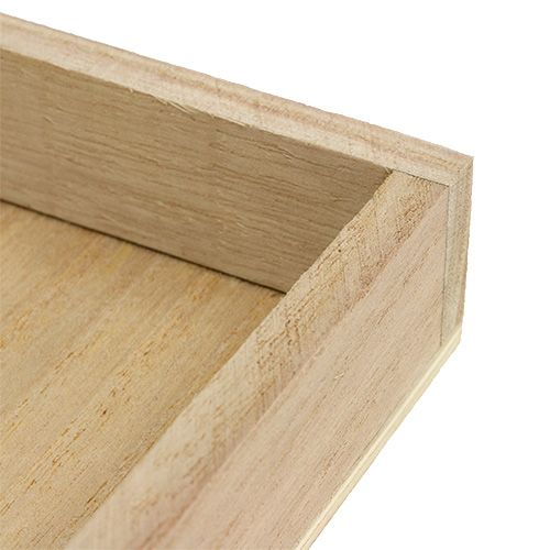 Floristik24 Plateau en bois grand 30cm x 30cm H3cm