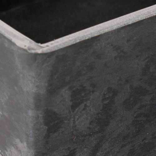 Plateau rectangulaire avec poignées en plastique anthracite 32 cm | Floristik24.fr