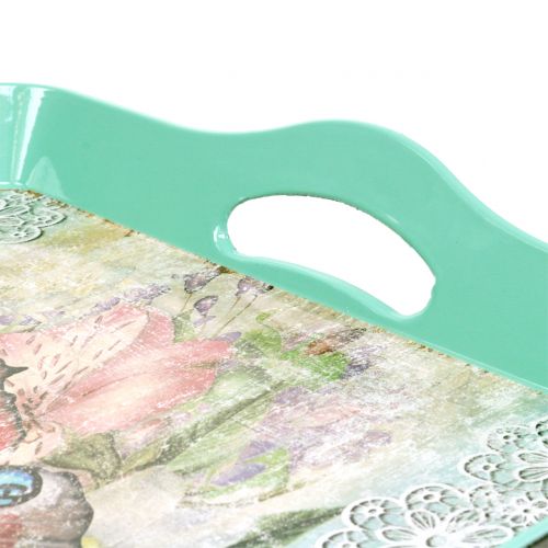 Floristik24 Plateau Vintage Papillon 44x30cm
