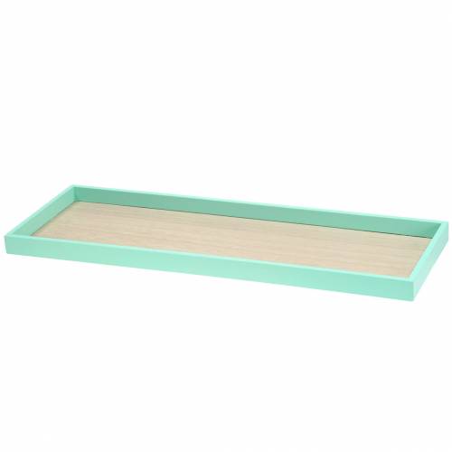 Floristik24 Plateau en bois vert 49cm x 16.5cm