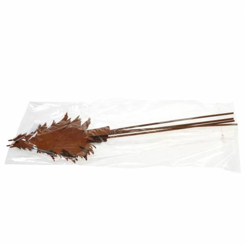 Floristik24 Piquet de jardin sapin métal patiné H46cm 4pcs