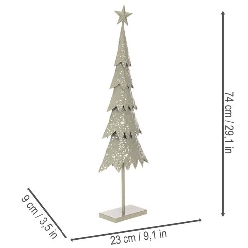 Sapin décoratif en métal sur