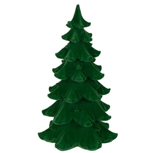 Sapin décoratif en plastique floqué vert 27 cm pour décoration intérieure acheter | Floristik24.fr