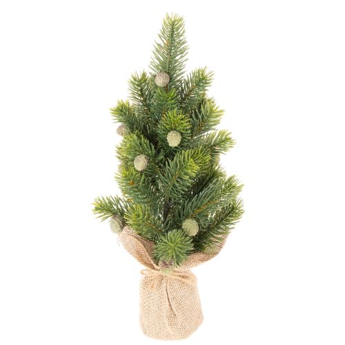 Mini sapin artificiel en jute - Décoration de table de Noël - 38 cm acheter | Floristik24.fr