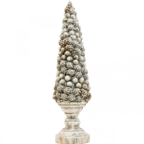 Floristik24 Sapin avec socle Chic Antique déco arbre gris H60cm