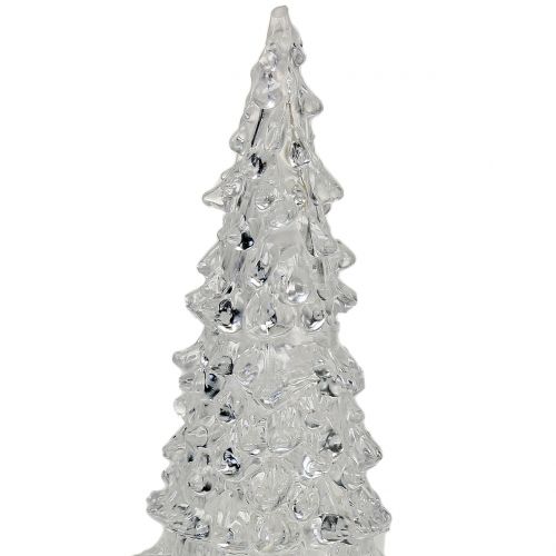 Article Sapin de Noël avec lumière LED Transparent Ø6cm H12cm