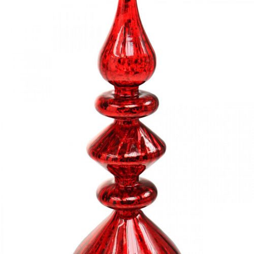 Floristik24 Sapin de Noël décoration verre rouge Sapin de Noël H35cm