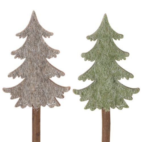 Sapin de Noël décoratif sur bâtonnet pour jardinières et compositions florales hautes, 45 cm, lot de 6 acheter | Floristik24.fr