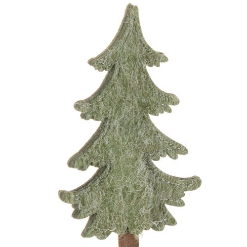 Sapin de Noël décoratif sur bâtonnet pour jardinières et compositions florales hautes, 45 cm, lot de 6 | Floristik24.fr