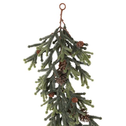 Floristik24 Guirlande de sapin vert avec cônes marron Noël 185cm