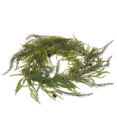 Guirlande artificielle de branches de pin avec pommes de pin pour décoration de l'Avent, 218 cm | Floristik24.fr