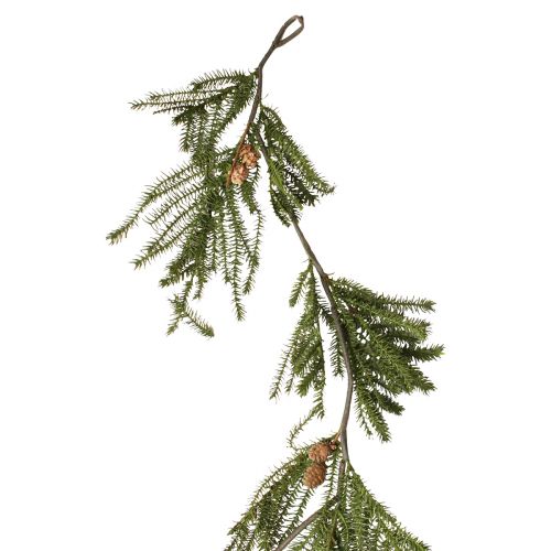 Floristik24 Guirlande de sapin avec véritables cônes de Noël 165cm