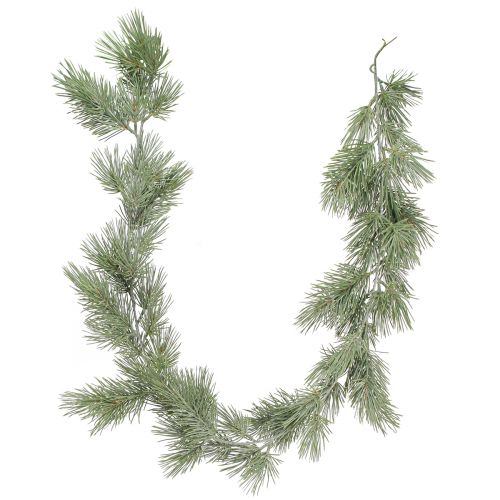 Guirlande de pin branche de Noël glacé vert sapin vert 120cm
