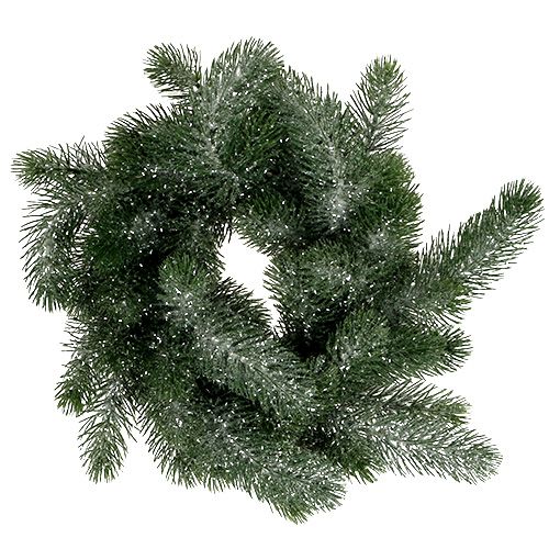 Couronne de sapin Ø40cm glacée