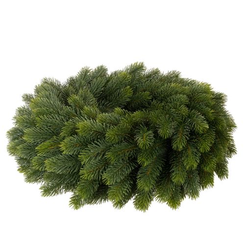 Couronne artificielle en branches de sapin vert ronde 50 cm | Floristik24.fr