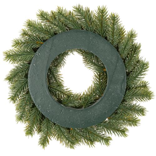 Couronne en branches de sapin artificielles avec pommes de pin 30 cm | Floristik24.fr