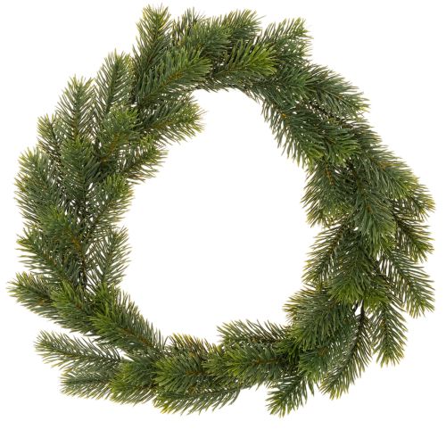 Couronne décorative artificielle en sapin vert 35 cm pour porte