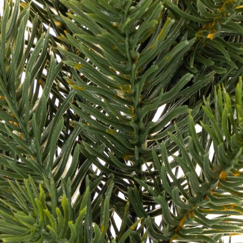 Couronne décorative artificielle en sapin vert 35 cm pour porte | Floristik24.fr
