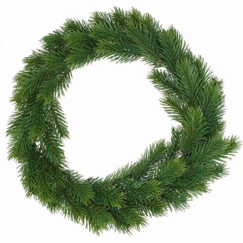 Floristik24 Couronne de sapin artificiel couronne d&#39;hiver artificielle verte Ø35cm