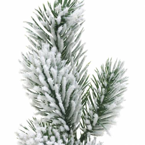 Floristik24 Branche de sapin vert recouverte de neige 39cm 8 pcs