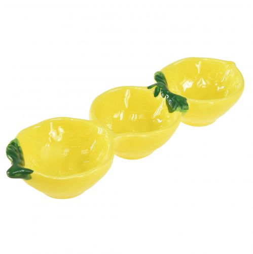 Floristik24 Bols à tapas céramique citron décoration de table 28,5cm H4cm