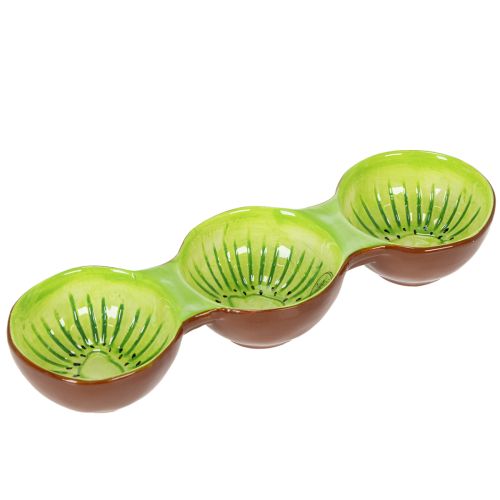 Floristik24 Bol en céramique à motif kiwi, décoration estivale pour un service élégant de tapas et d'en-cas, 30 cm