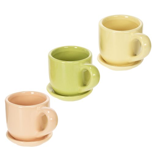 Tasse à café décorative, 11 cm, lot de 3.