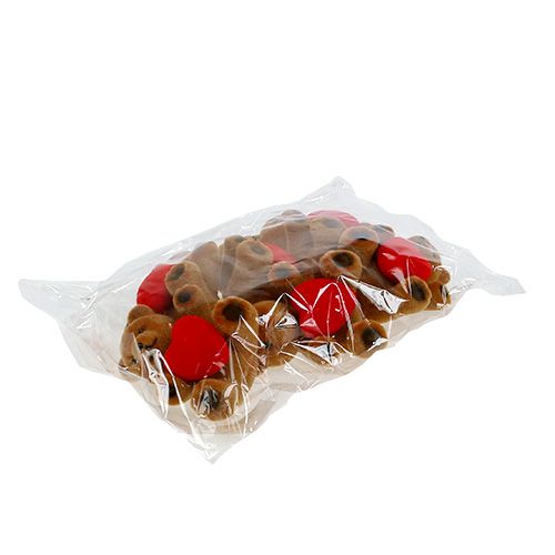 Floristik24 Nounours floqué 10cm avec coeur 6pcs