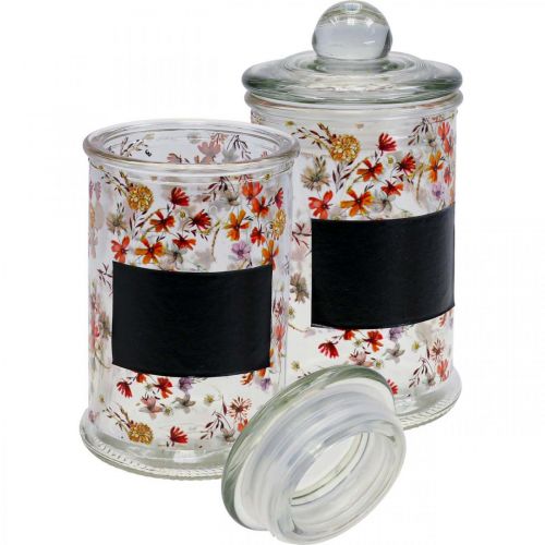 Pots à thé pot en verre avec couvercle pots à épices 4pcs sur plateau