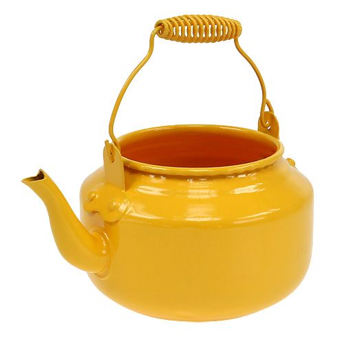 Théière Ø 9 cm H. 10 cm jaune oeuf | Floristik24.fr
