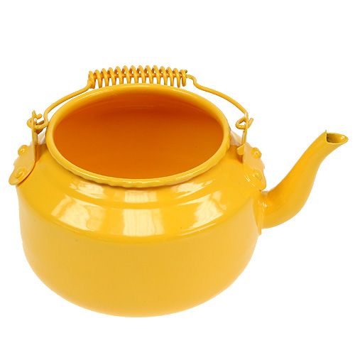 Théière Ø 9 cm H. 10 cm jaune oeuf | Floristik24.fr