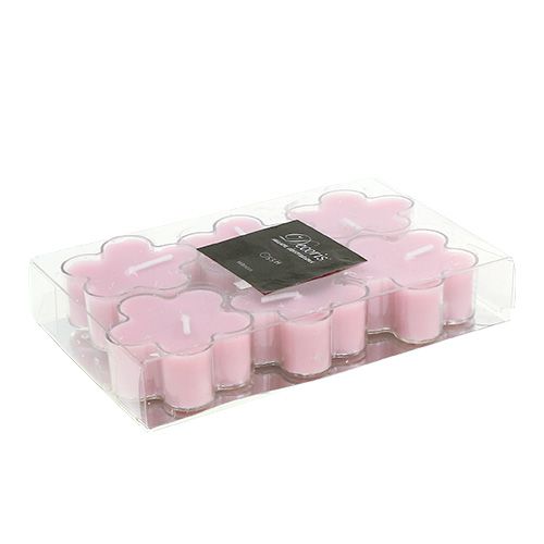 Floristik24 Bougie chauffe-plat fleur parfumée 4,5 x 2 cm 6 p.