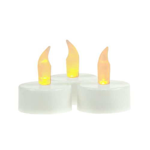 Article Bougies chauffe-plat LED avec pile Ø4cm pour intérieur 6 pcs