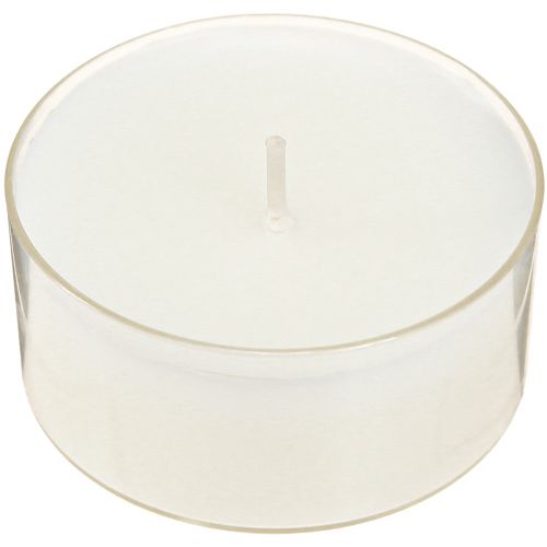 Article Bougies chauffe-plat maxi avec transp. Boîtier blanc 54mm 16 pcs