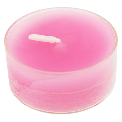 Floristik24 Bougies chauffe-plat rose 18 pcs