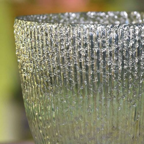 Floristik24 Bougie lanterne en verre bleu vert décoration de table verre Ø21cm H21.5cm