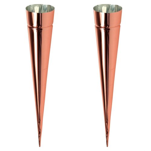 Floristik24 Photophore Ø4.5cm H25cm cuivre 4pcs