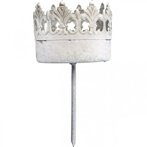 Article Photophore métal à brancher, bougeoir couronne Ø5.5cm