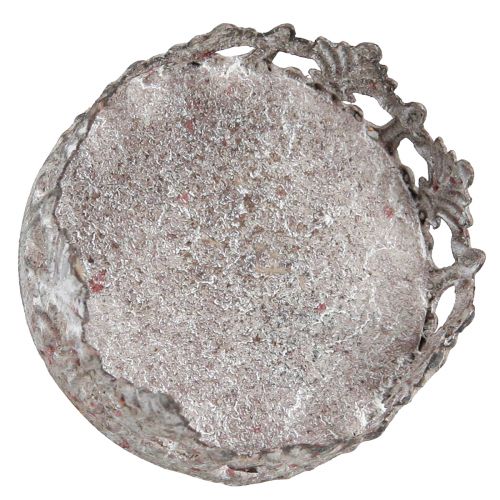 Article Photophore à piquer Verre Métal Vintage Gris Ø5,5cm 4pc