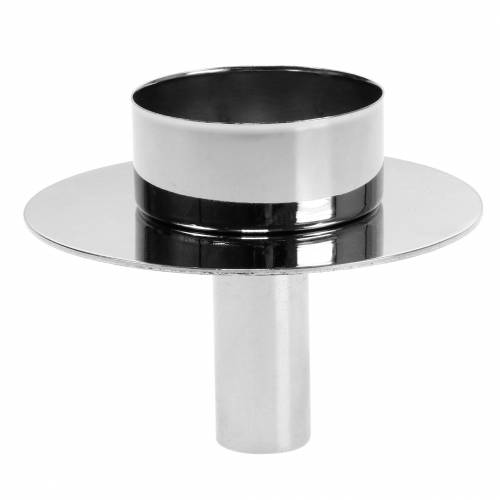 Floristik24 Photophore pour bouteilles argent Ø7.5cm H6cm