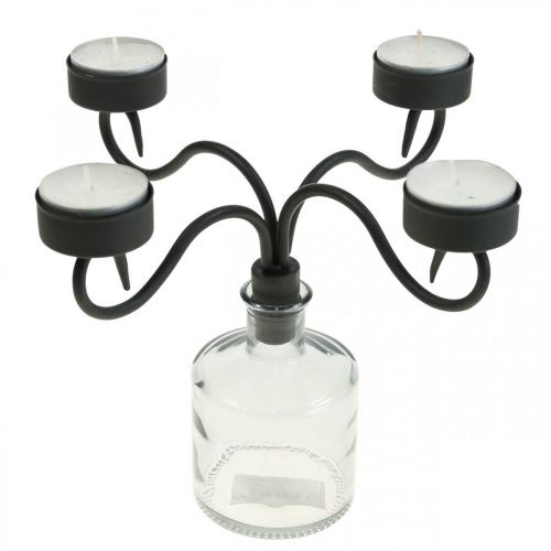 Photophore pour bouteilles, bougeoir bouteille Ø23cm