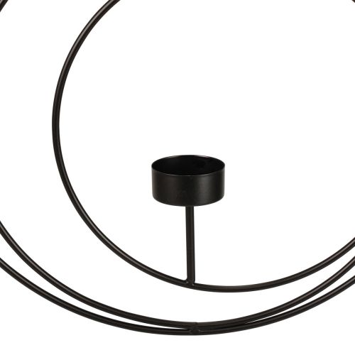 Floristik24 Photophore pour bougeoir suspendu noir Ø40cm
