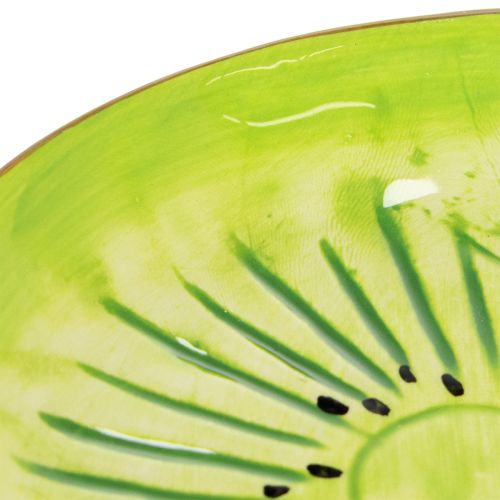 Article Assiettes rondes en céramique à motif kiwi, idéales pour la table à manger ou la cuisine, 16 cm, lot de 2