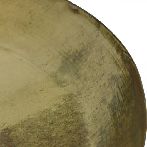 Article Assiette déco aspect laiton Décoration assiette métal Ø30.5cm
