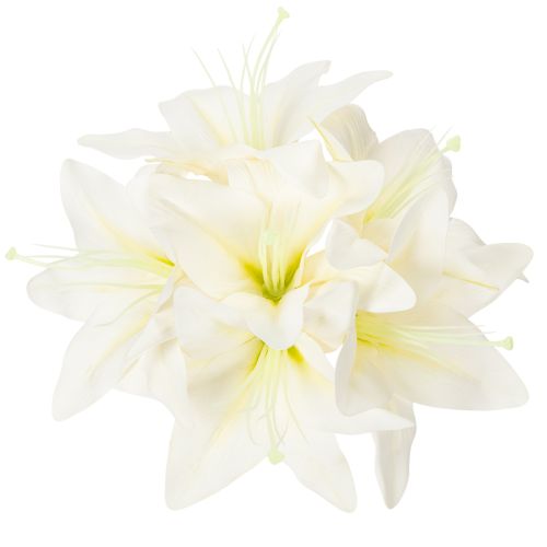 Kunstblume Lys Tigre blanc 29 cm bouquet de 6 pièces | Floristik24.fr