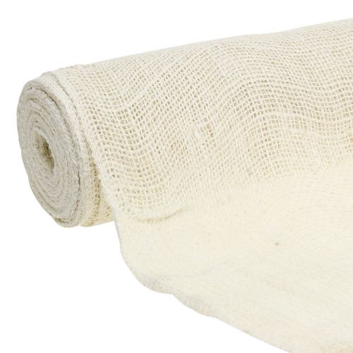 Floristik24 Nappe jute blanchie 50cm x 910cm