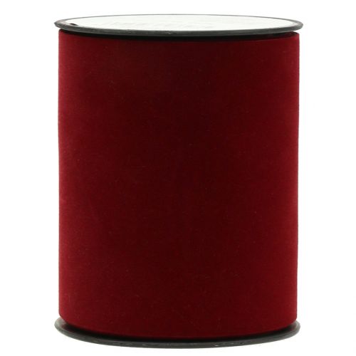Article Ruban de table ruban velours rouge foncé 100mm 8m
