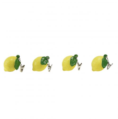 Floristik24 Poids de nappe pinces à nappe citrons 5cm 4pcs