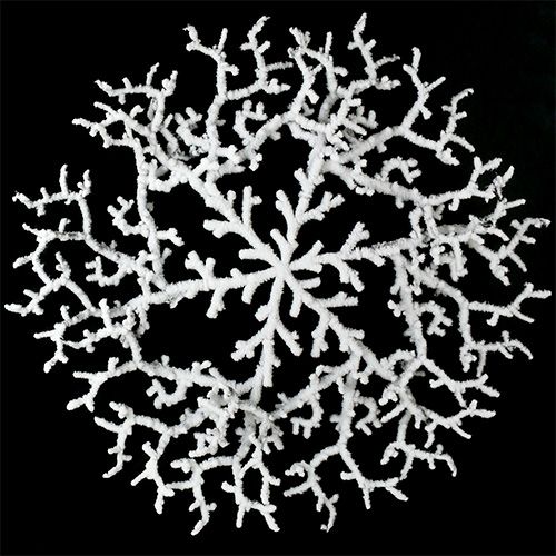 Décoration de table branches avec neige Ø40cm 1 pc