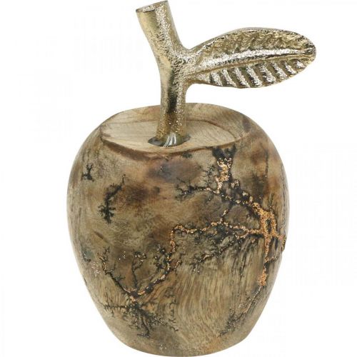 Floristik24 Décoration de table bois pomme Décoration bois déco pomme H13.5cm Ø8cm 2pcs